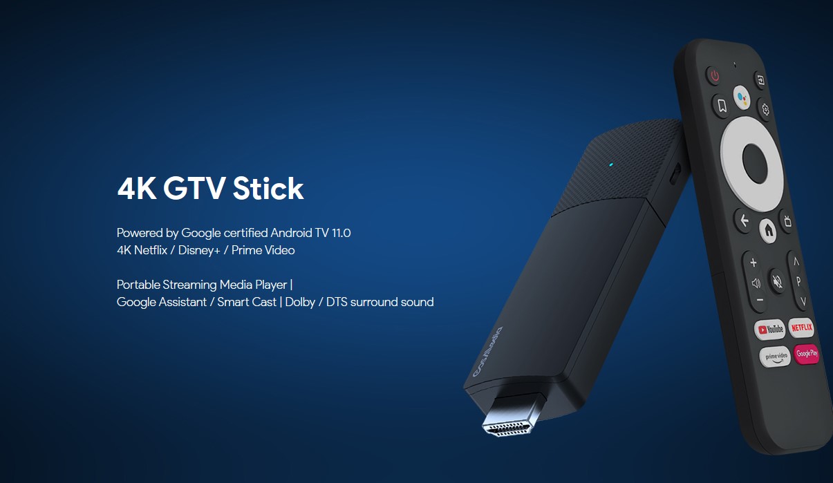 CosMedia Smart TV Stick Chromecast Android 11 4K with Google Assistant